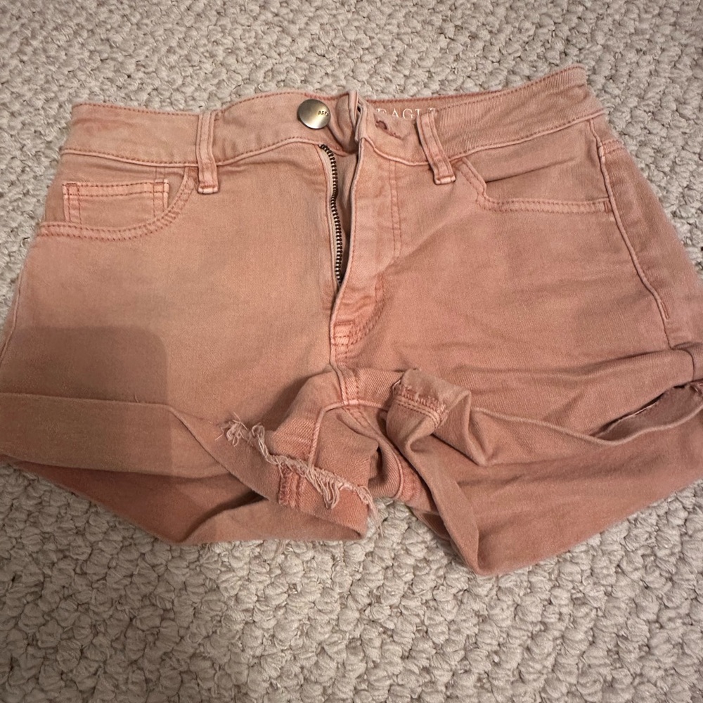 American Eagle Outfitters Coral Jean Shorts